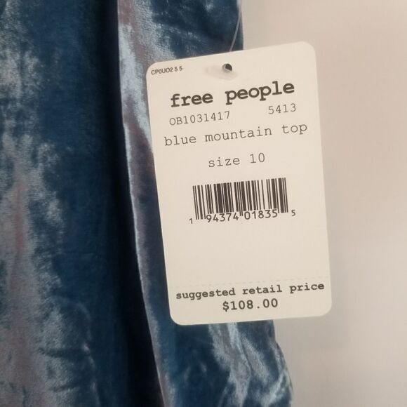 NWT FREE PEOPLE BEAUTIFUL VELOUR AND LACE SKIRT. SIZE 10. - Picture 4 of 15